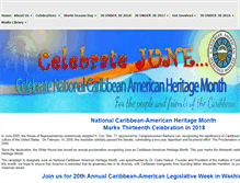 Tablet Screenshot of caribbeanamericanmonth.org